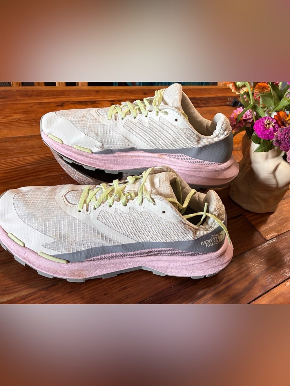 The North Face Litewave Flow Lace 2 pink/white/light green.Walking shoe. Size 10